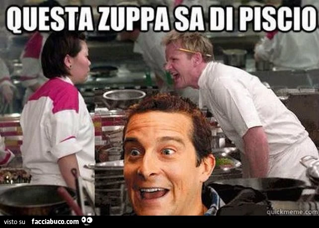 Questa zuppa sa di piscio