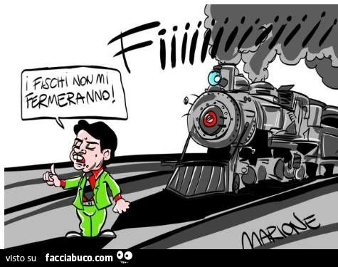 I fischi non mi fermeranno. Treno binari