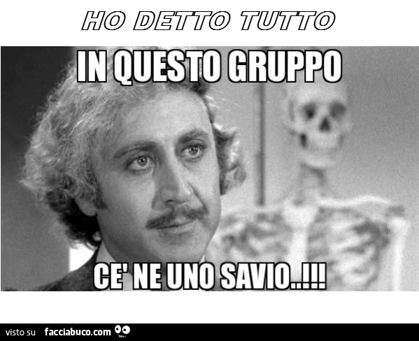 In questo gruppo ce ne uno savio