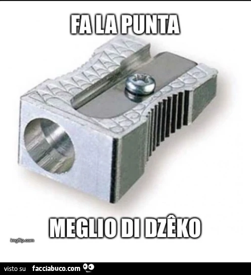 Temperino. Fa la punta meglio di Dzeko