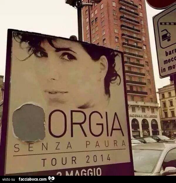 Orgia senza paura Tour 2014