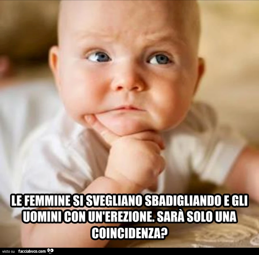 Le femmine si svegliano sbadigliando e gli uomini con un'erezione. Sarà solo una coincidenza?