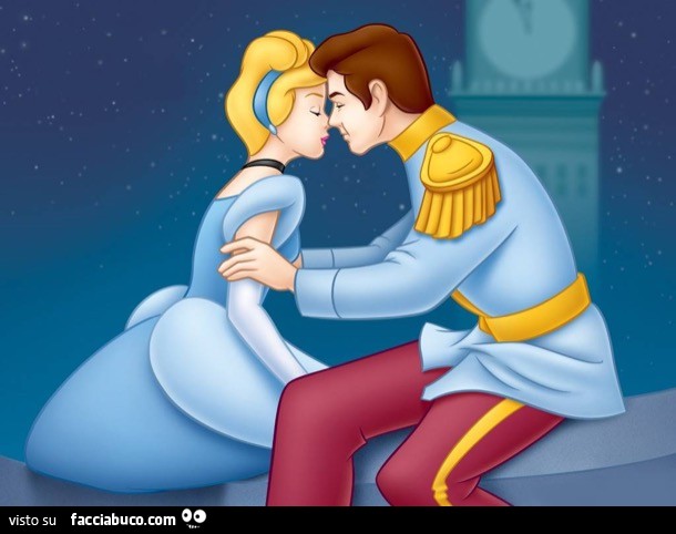 Il bacio tra Cenerentola e il principe