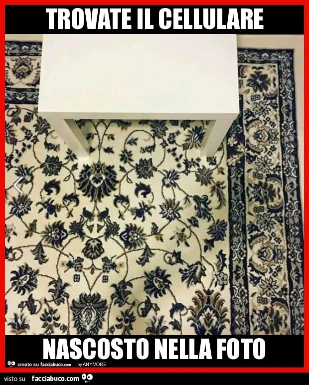 Trovate il cellulare nascosto nella foto