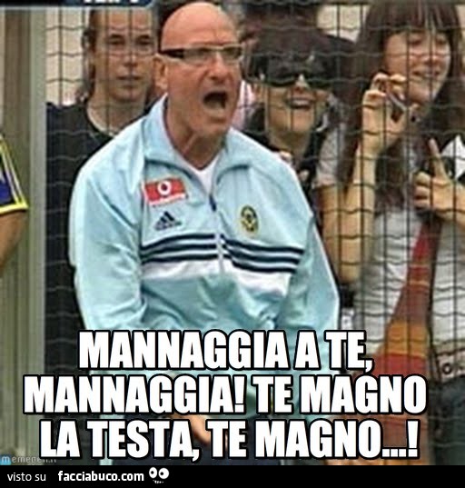 Ciccio Graziani: mannaggia a te, mannaggia! Te magno la testa, te magno