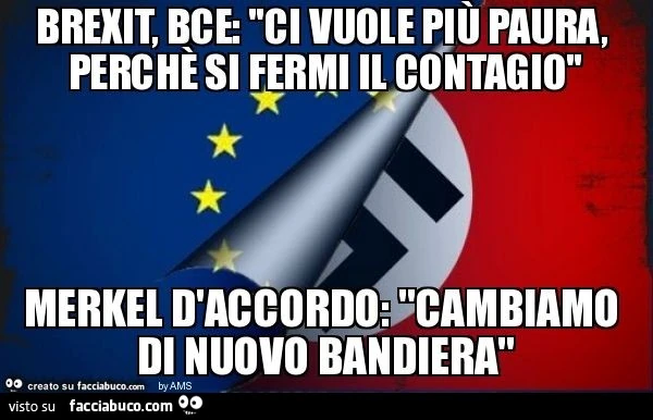 Brexit, BCE: "ci vuole più paura, perchè si fermi il contagio". Merkel d'accordo: "cambiamo di nuovo bandiera"