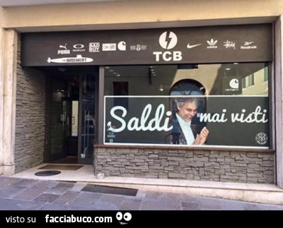 Bocelli: Saldi mai visti
