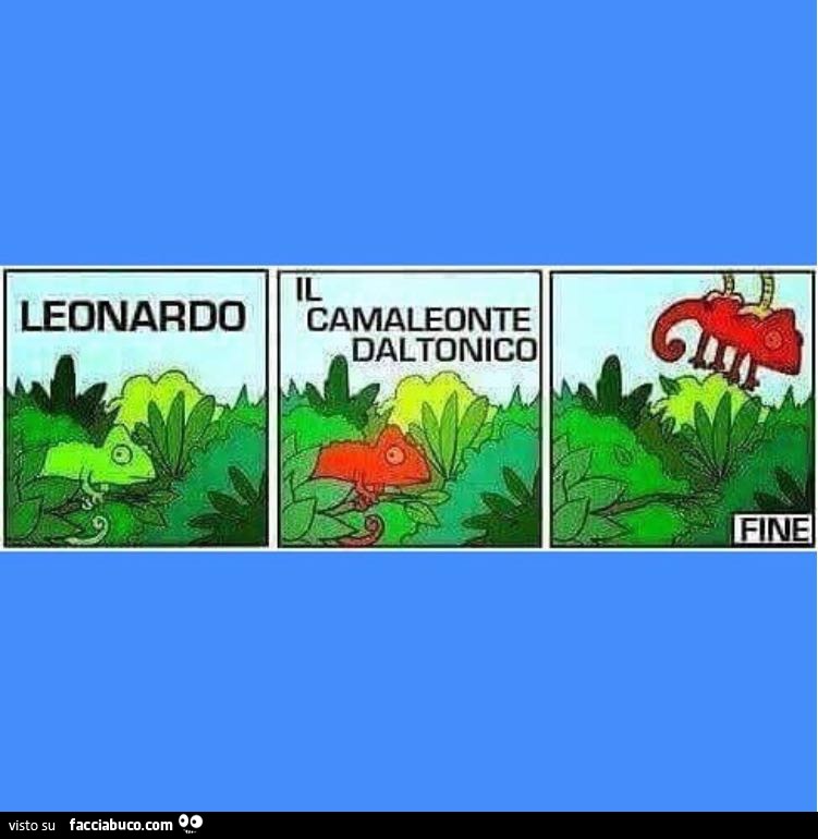 Leonardo. Il camaleonte daltonico. Fine