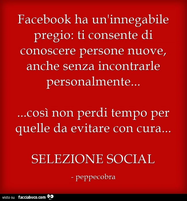 SELEZIONE SOCIAL (NATURALE)
