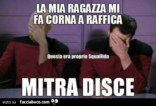 La mia ragazza mi fa corna a raffica Mitra disce