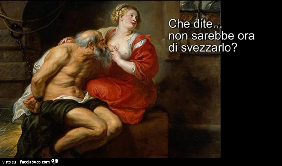 Che dite, non sarebbe ora di svezzarlo?