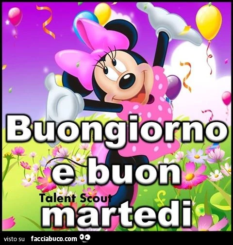 Buongiorno e buon Martedì