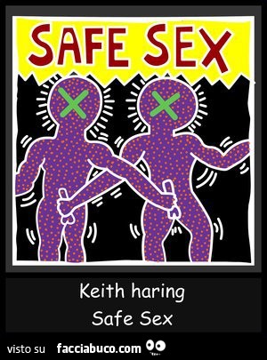 Safe Sex- Keith haring Safe Sex