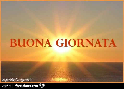 Alba al mare. Buona giornata