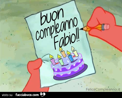 Buon compleanno Fabio