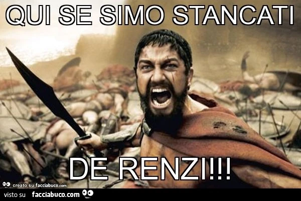 Qui se simo stancati de renzi