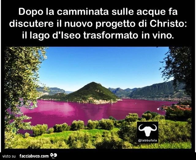 Dopo la camminata sulle acque fa discutere il nuovo progetto di Christo: il lago d'Iseo trasformato in vino