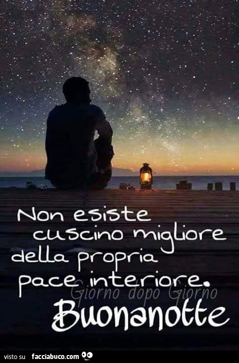 Non esiste cuscino migliore della propria pace interiore