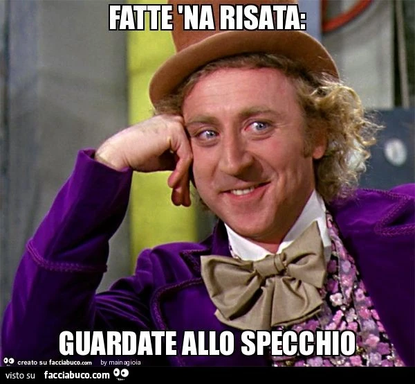 Fatte 'na risata: guardate allo specchio