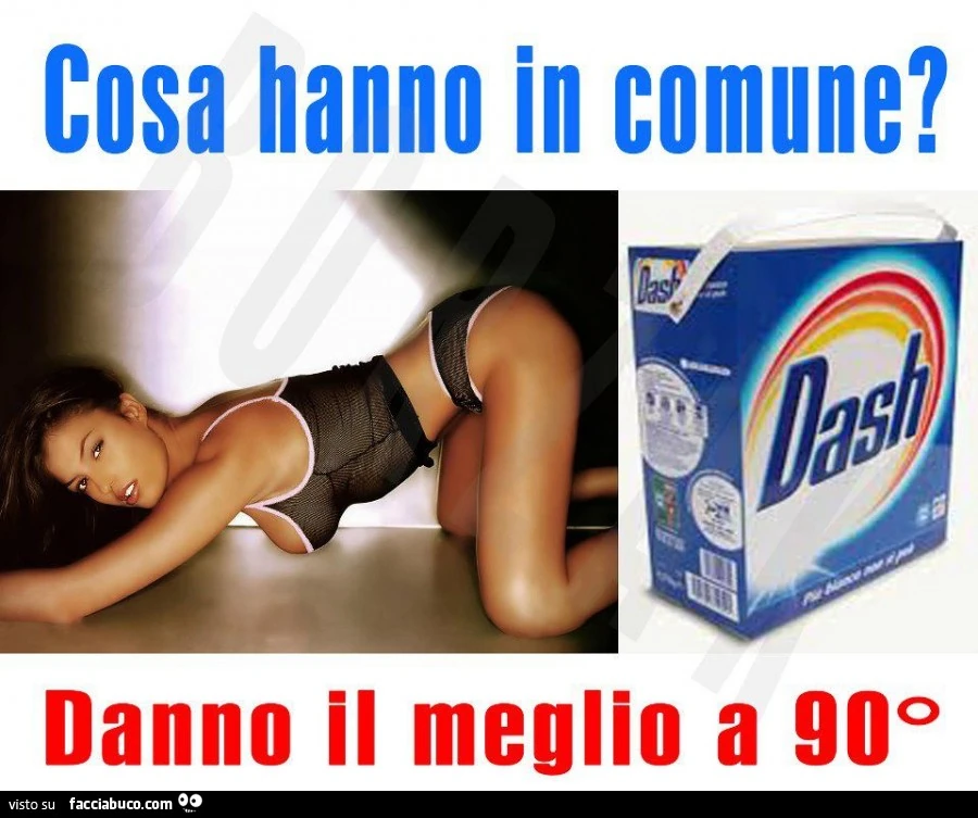 Cosa hanno in comune? Danno il meglio a 90°