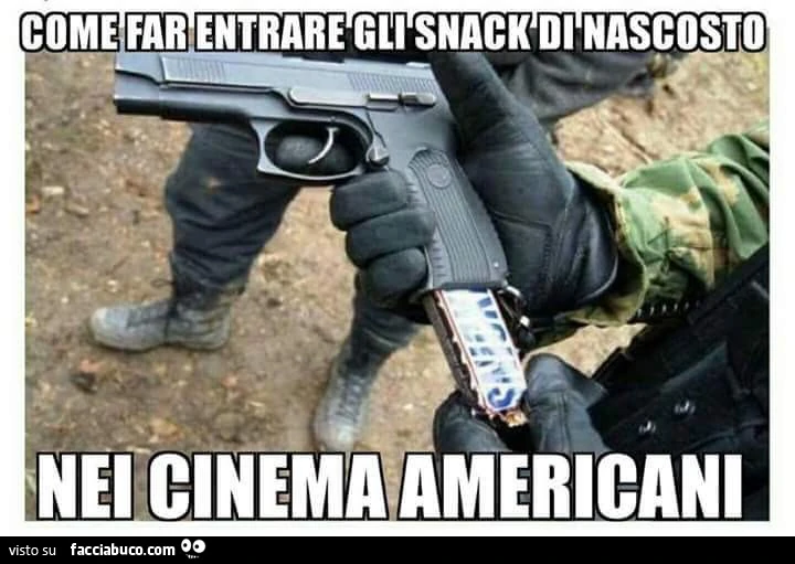 Come far entrare gli snack di nascosto nei cinema americani