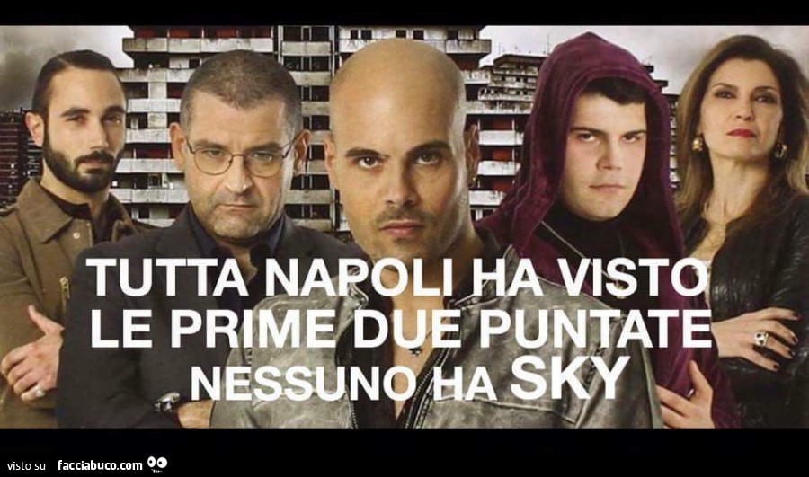 Gomorra 2° stagione. Tutta Napoli ha visto le prime due puntate. Nessuno ha Sky