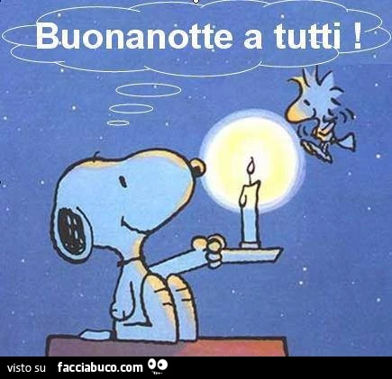 Snoopy: buonanotte a tutti