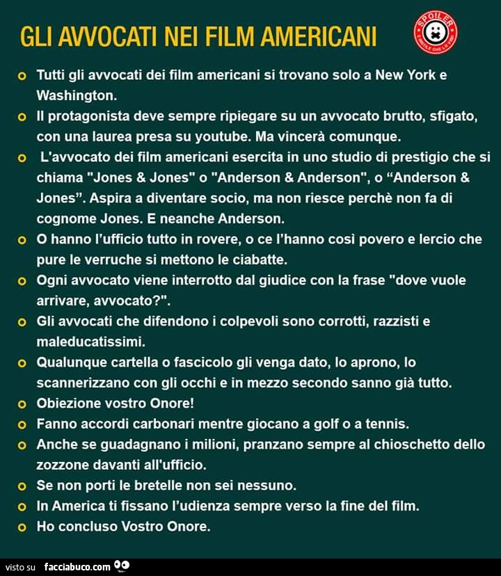 Gli avvocati nei film Americani