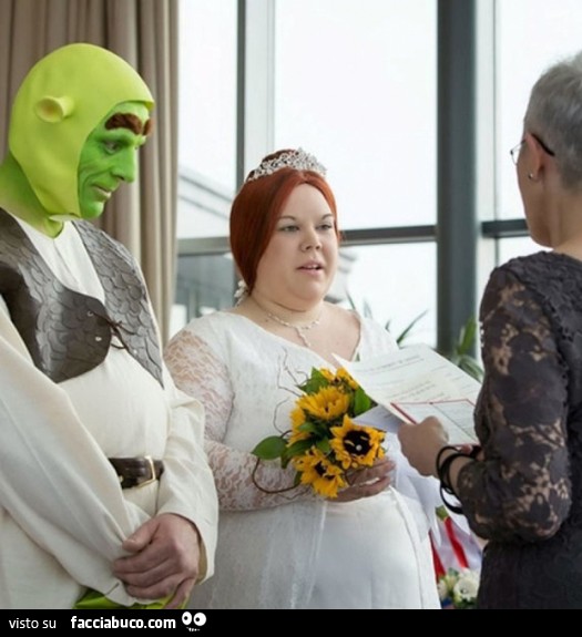 Shrek e Fiona si sposano nella vita reale
