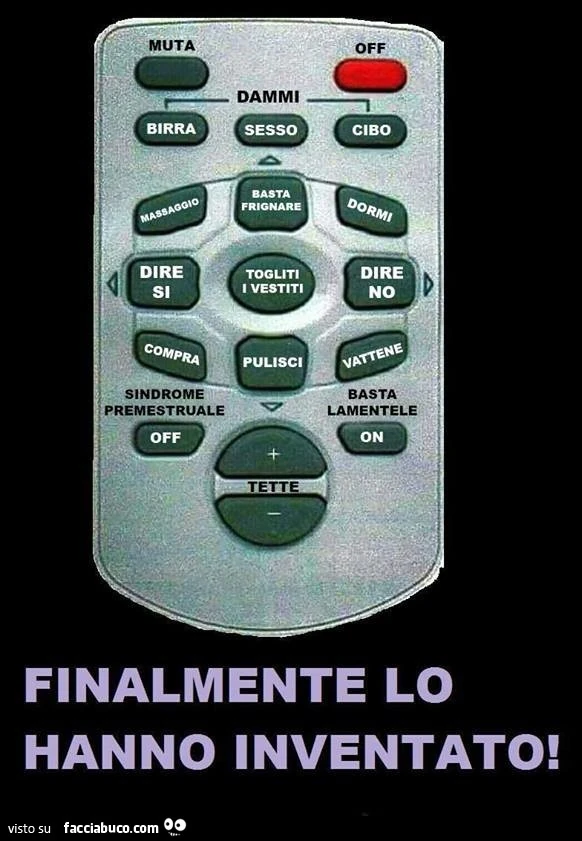 Telecomando per comandare le donne. Finalmente lo hanno inventato
