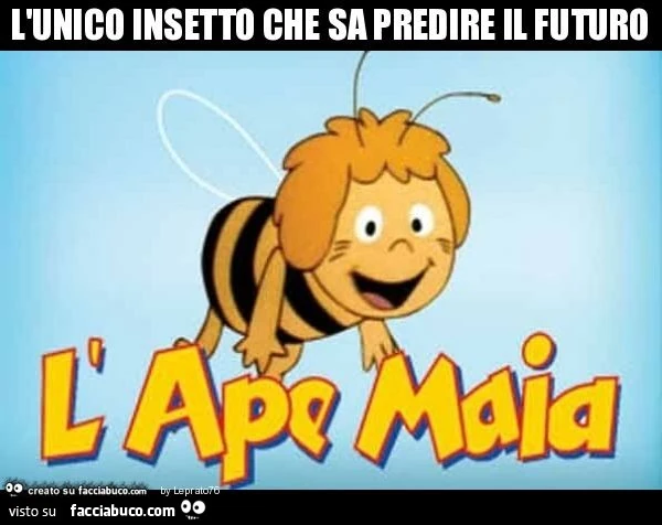 L'unico insetto che sa predire il futuro