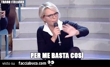 Maria de Filippi. Per me basta così