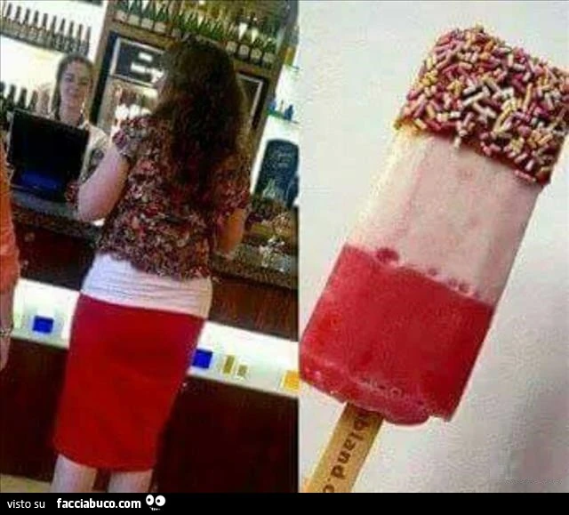 Ragazza vestita come un gelato