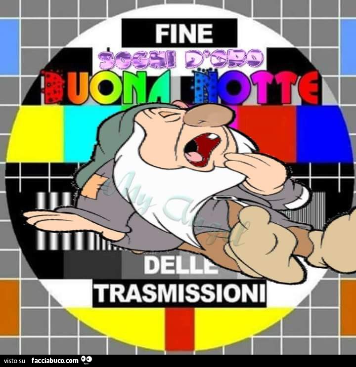 Fine delle trasmissioni. Buona Notte