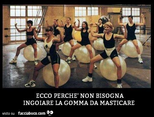 Ecco perchè non bisogna ingoiare la gomma da masticare