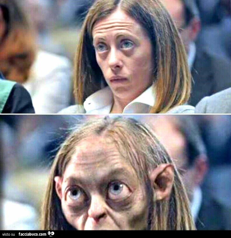 Meloni come Gollum