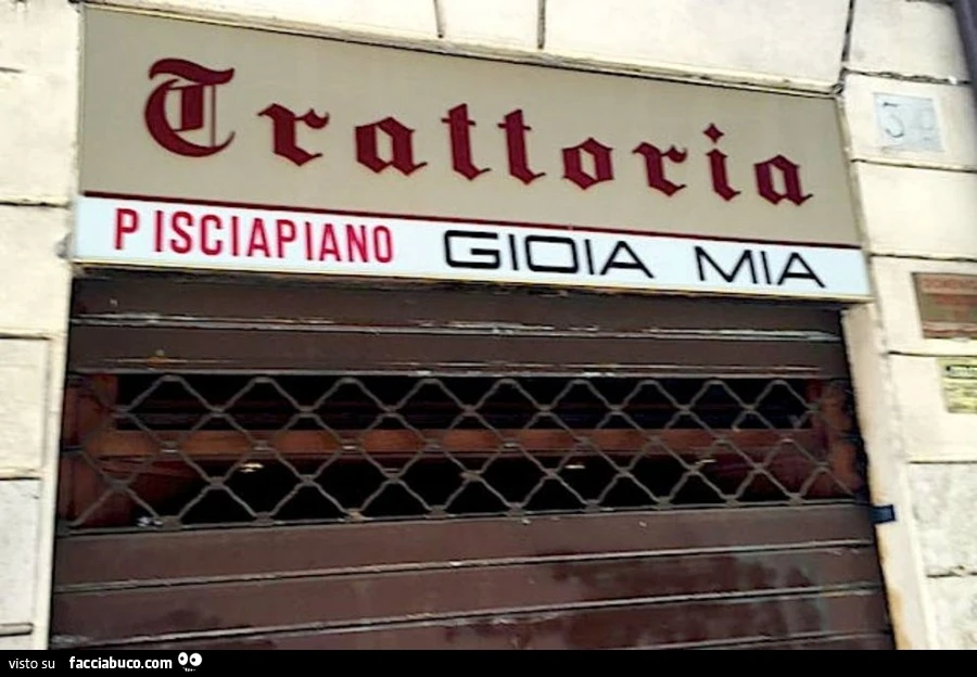 Trattoria pisciapiano gioia mia
