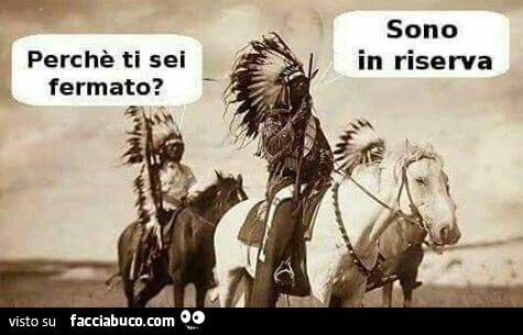 Perchè ti sei fermato? Sono in riserva
