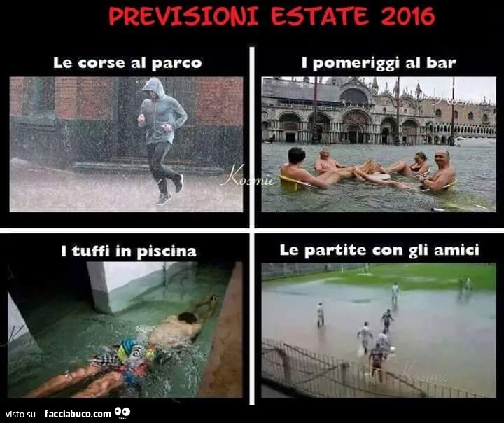 Previsioni estate 2016