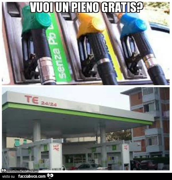 Vuoi un pieno gratis?