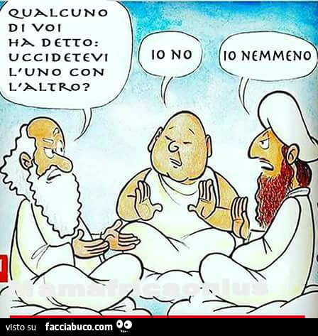 Nessuna religione dice d'ammazzare