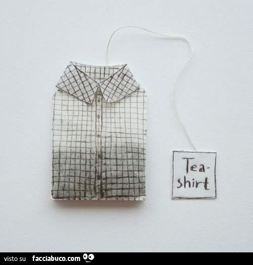 Tea Shirt: infuso a forma di camicia