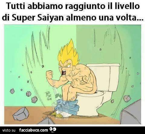 Tutti abbiamo raggiunto il livello di Super Saiyan almeno una volta