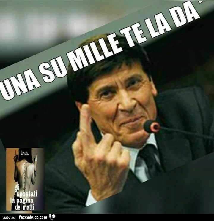 Gianni Morandi: una su mille te la dà