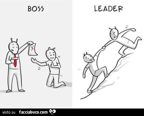 Le differenze tra boss e leader