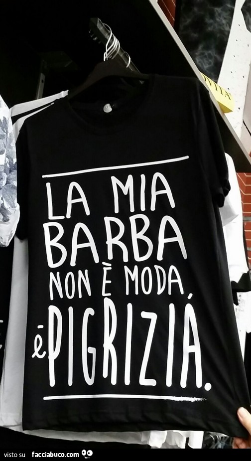 La mia barba non è moda, è pigrizia
