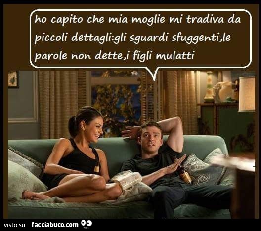 Ho capito che mia moglie mi tradiva da piccoli dettagli: gli sguardi sfuggenti, le parole non dette, i figli mulatti