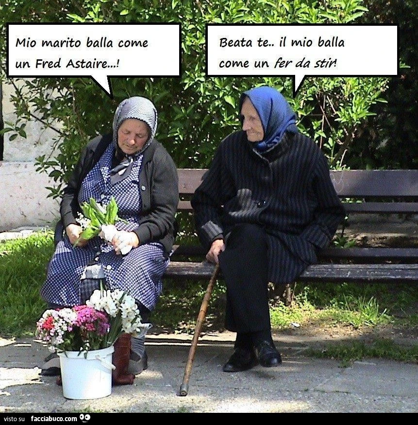 Donne che parlano del marito