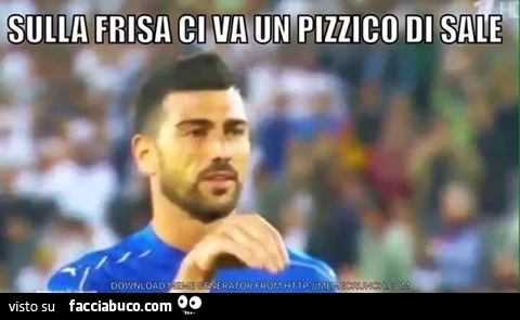 Pellè: sulla frisa ci va un pizzico di sale