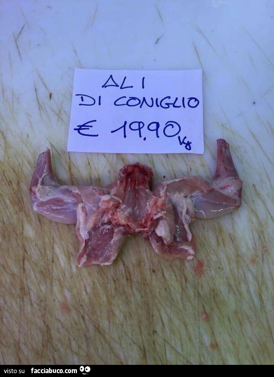 Ali di coniglio € 19,90 Kg